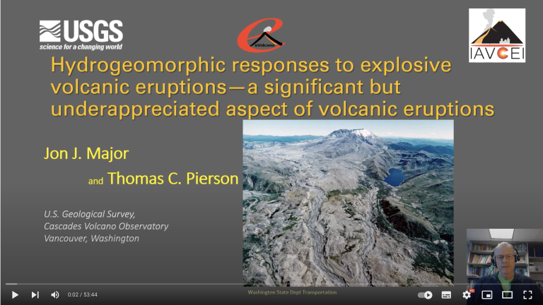 Hydrogeomorphic responses to explosive volcanic eruptions – a significant but underappreciated aspect of volcanic eruptions. By J.J. Major